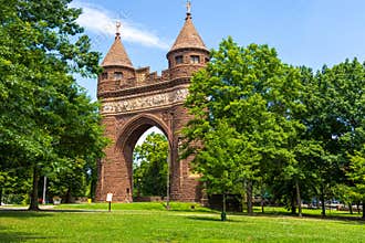 The Soldiers and Sailors Memorial Arch in Bushnell Park, Hartford, Connecticut