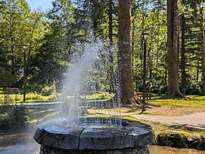 Water fountain in Ketchikan, Alaska