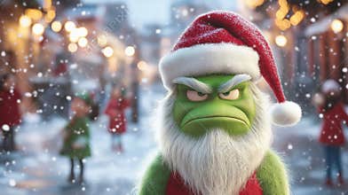 The Grinch, a green creature who despises Christmas, hatches a plan to steal the holiday from the Whos in Whoville.