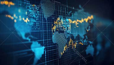 Global Business Network: Analyzing Financial Data And Banking Trends With Stock, Ai, Technology, Security, Blockchain