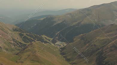 Beautiful view over the valley (Catalan Pyrenees Moutains, view from the Pic de l'Infern