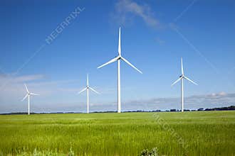 Wind engine in north France