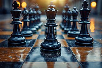 Chess board a strategic framework for business leadership, team dynamics, and risk management