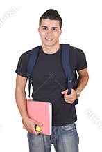 Attractive young male student