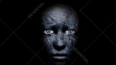 Fearful Dark Face