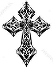 Ornate Celtic Cross Vector