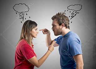 Discussion between husband and wife