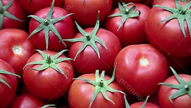 Fresh tomatoes in market