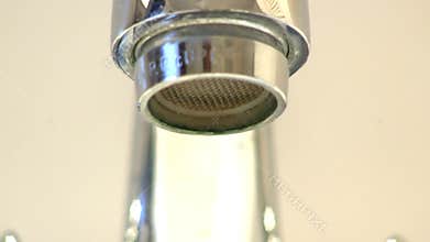 Leaky faucet tap macro; 2