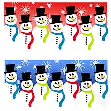 Snowman Header Backgrounds