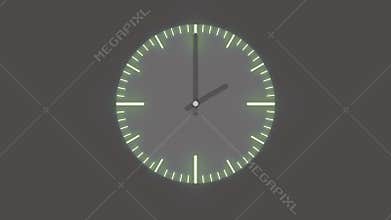 Animated spinning clock
