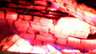 Exploding Embers in fire