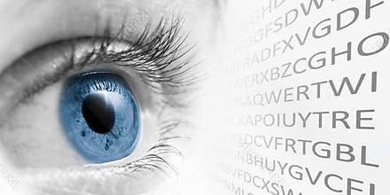 Clos-up Of Blue Eye, Eye Exam