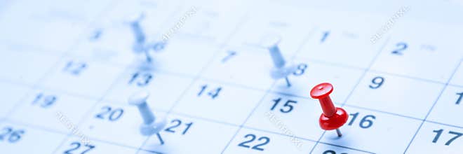 Tacks On Calendar Page Appointments