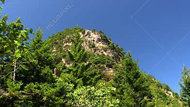 Rocky face of Beehive Mountain