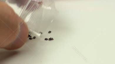 Dumping bag of surface mount components