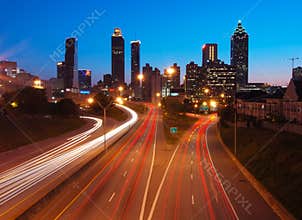 Atlanta Downtown during dusk