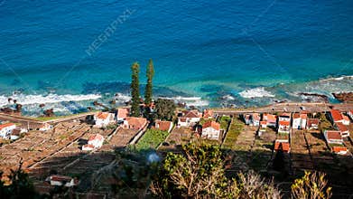 Landscapes at Azores islands, hiking at Santa Maria, Portugal, travel in Europe