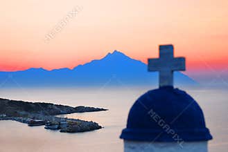 Mount Athos at sunrise