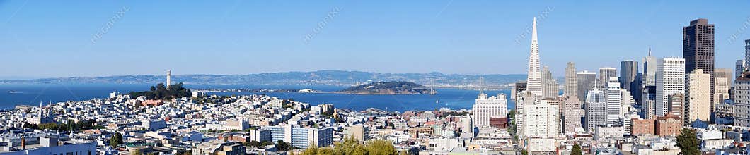 San Francisco skyline panorama
