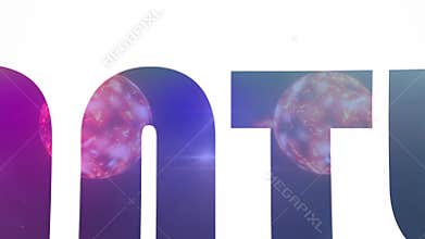 Quantum Technology cinematic title abstract background