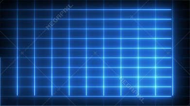Blue neon grid