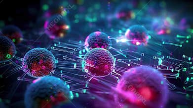 Gene therapy targeting cancer cells Modern research lab