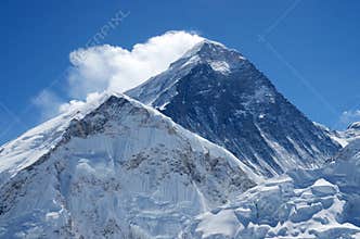 Summit of mount Everest or Sagarmatha, Nepal