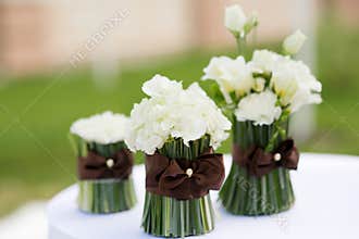 Wedding ceremony flowers decor
