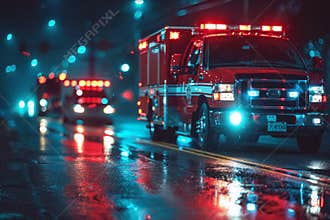 Professional paramedic doctor ambulance rescue service person help accident quick assistance emergency health care