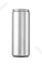 330ml clean aluminum beverage drink soda sleek can isolated on white