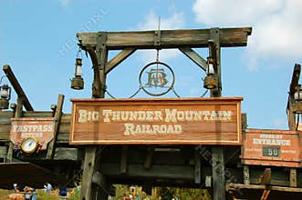 Entrance for Big Thunder Mountain