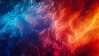 A symphony of cool blues and intense reds showcasing the interplay between hot and cold in the world of thermal imaging