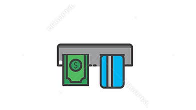 a picture illustration of a cash register with a dollar sign on top