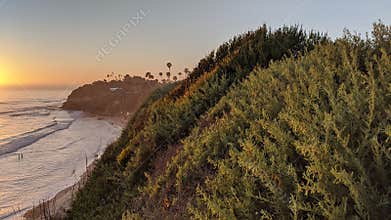 Southern California beaches near San Diego