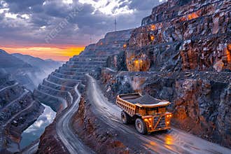 Sustainable copper mining promotional gift with green energy transition elements