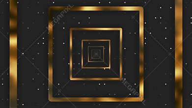 Polygon Luxury, pale grey color with gold black rectangle repeater background, sparkling dots.