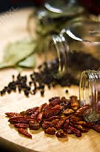 Dried spices still life