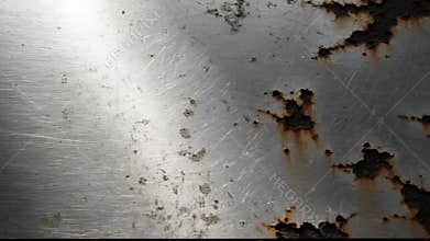 Close-up of Rusted Metal Surface Texture with Grungy Details