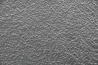 Silver painted cement walls
