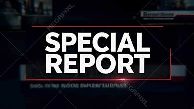 Special Report 4K Title Animation for TV News, Breaking Coverage & Professional Broadcast Openers