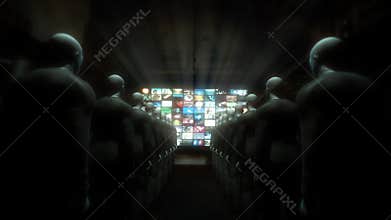 People Watching Data (Zoom to Screen)