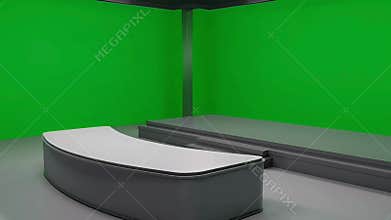 Virtual 3D News Studio on Green Screen to Build Professional Broadcast Sets for News Channels and YouTube Shows
