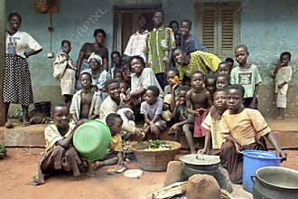 Family Portrait of Ghanaian extended family