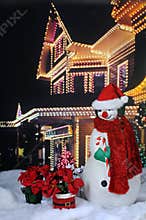 Santa Snowman by Festive House