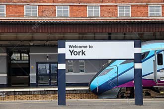 Transpennine Express Train at York Station