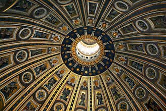 The dome of St. Peter in the basilica