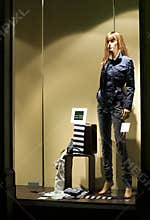 Window store at night