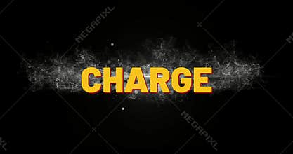 charge animation on black