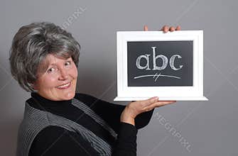 Teacher with ABC